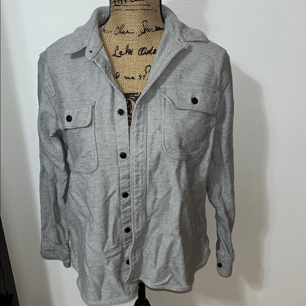 Everlane Gray Shirt Jacket